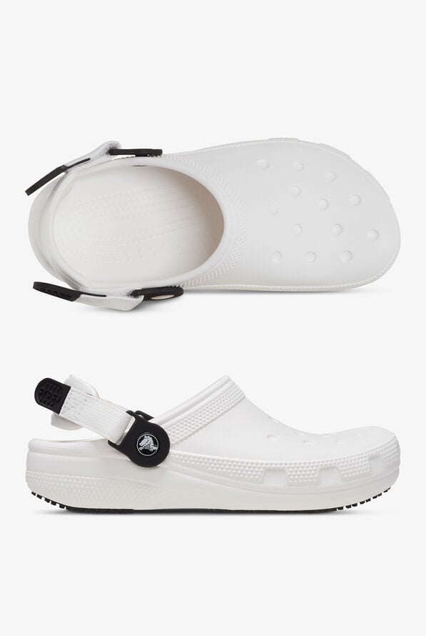 Crocs Unisex Classic Work White Clogs - White - 1