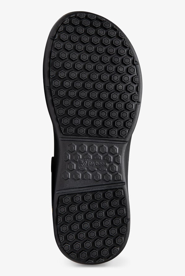 Joybees Work Unisex Black Spiral Tie Dye Clogs - null - 6