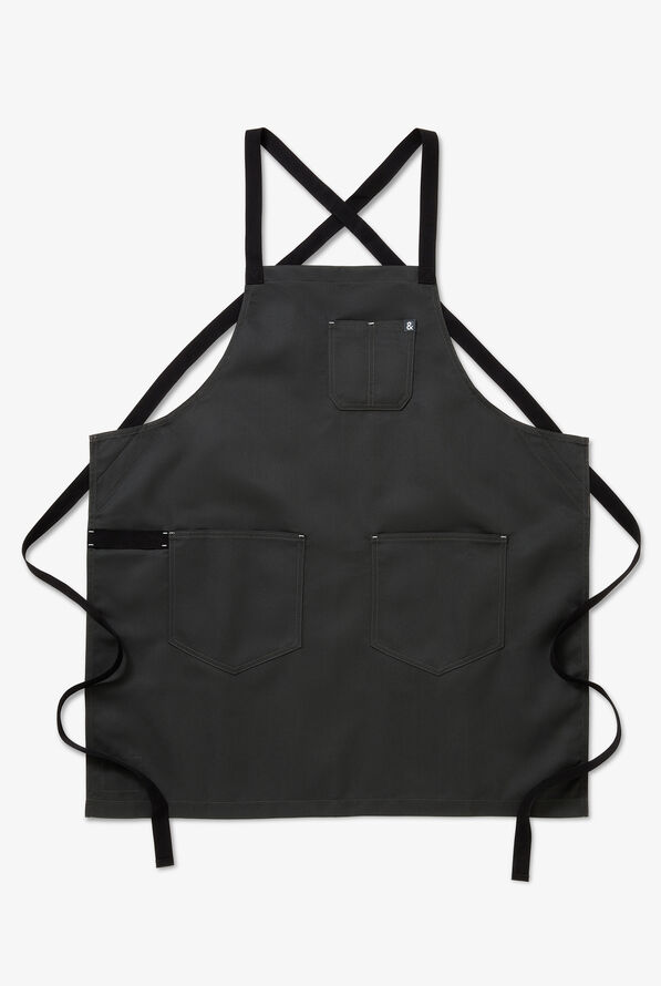 Hedley and Bennett Crossback Unisex Apron - Char - 1
