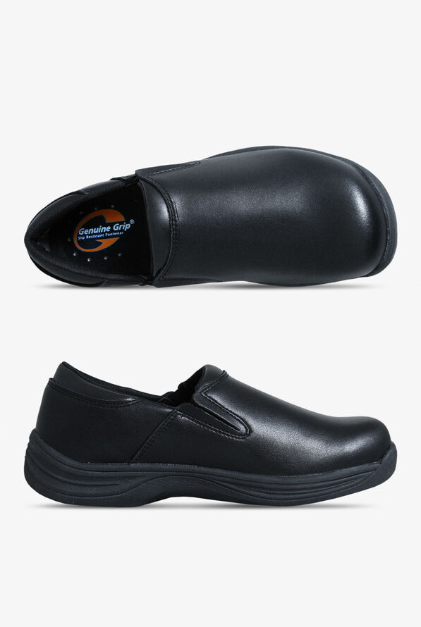 Zapatos de gastronomía Genuine Grip Pro Comfort de cuero para hombre - Black - 1