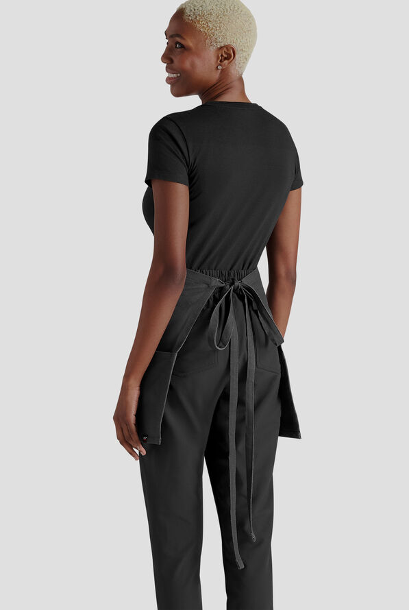 Industry Line Cavalry Twlil Unisex 3-Pocket Waist Apron - Black - 4