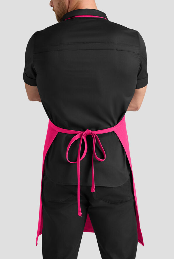 Industry Line Cavalry Twill Unisex Adjustable Bib Apron - Reactive Pink - 4