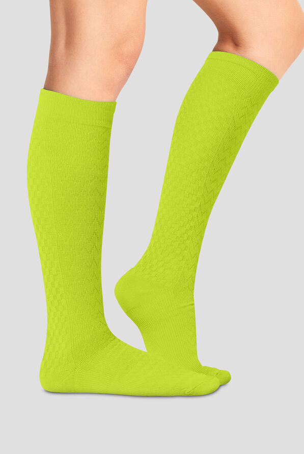 Calcetines de compresión suave Cherokee para mujer - 8-12 mmHg - Lime - 1
