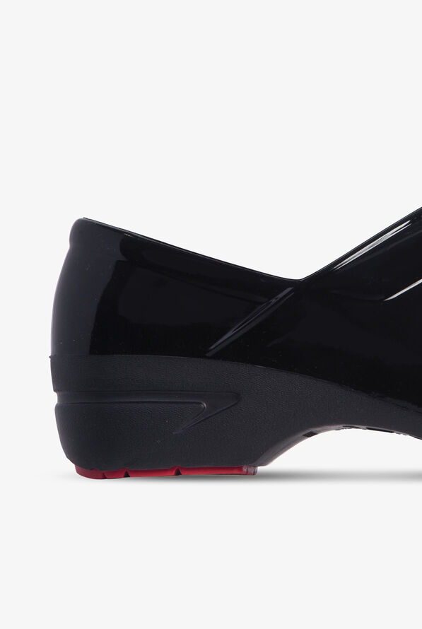 Anywear Women's Slip-Resistant Angel Black Patent Clogs - null - 3