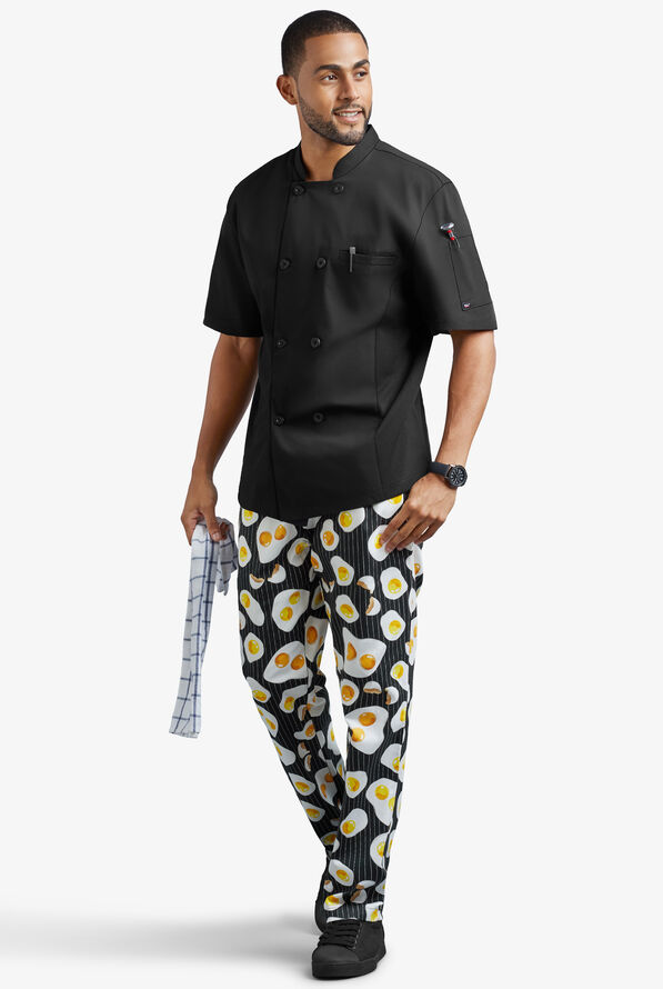 UA CHEF™ Eggspected Men's 4-Pocket Baggy Printed Chef Pants - null - 2
