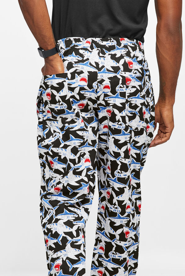 UA CHEF™ Shark Bite Men's 4-Pocket Relaxed fit Printed Chef Pants - null - 3