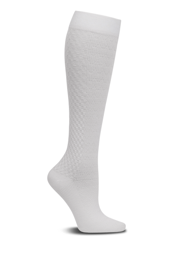 Cherokee True Support Women's 10-15 mmHg Light Compression Socks - White - 1