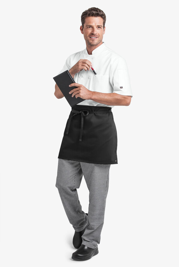 On The Line Chef Unisex Four-Way Chef Apron - Black - 4