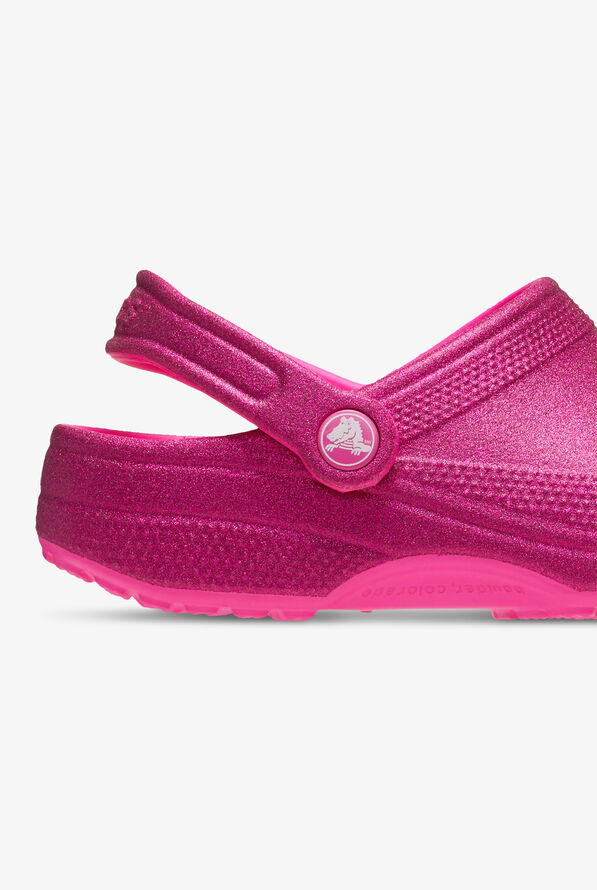 Crocs Women's Classic Pink Crush Glitter Nursing Clogs - null - 4