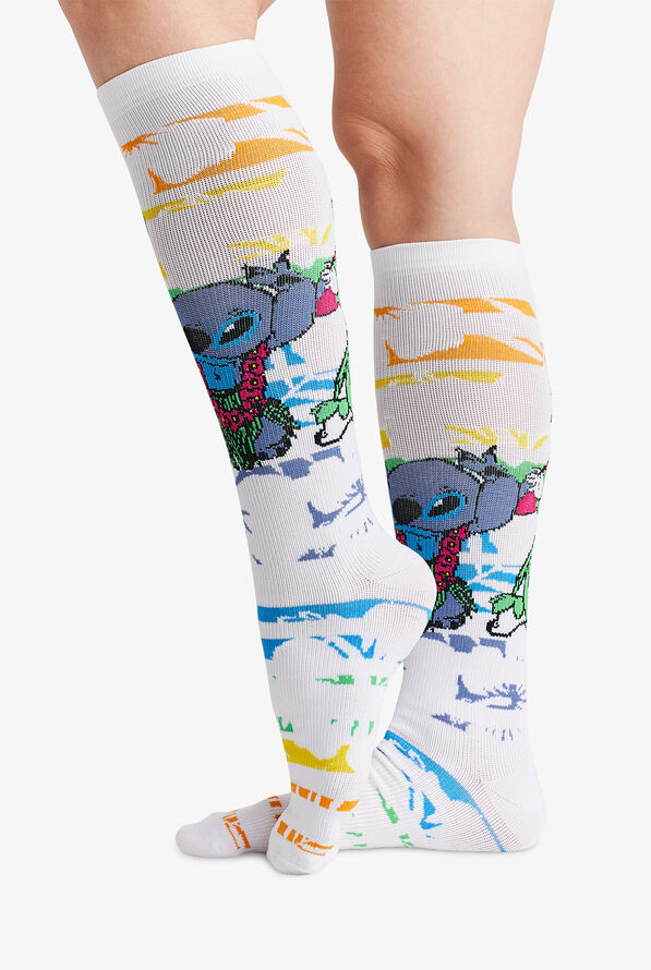 Tooniforms Stitch Vacation Women's 8-12 mmHg Light Compression Socks - null - 1