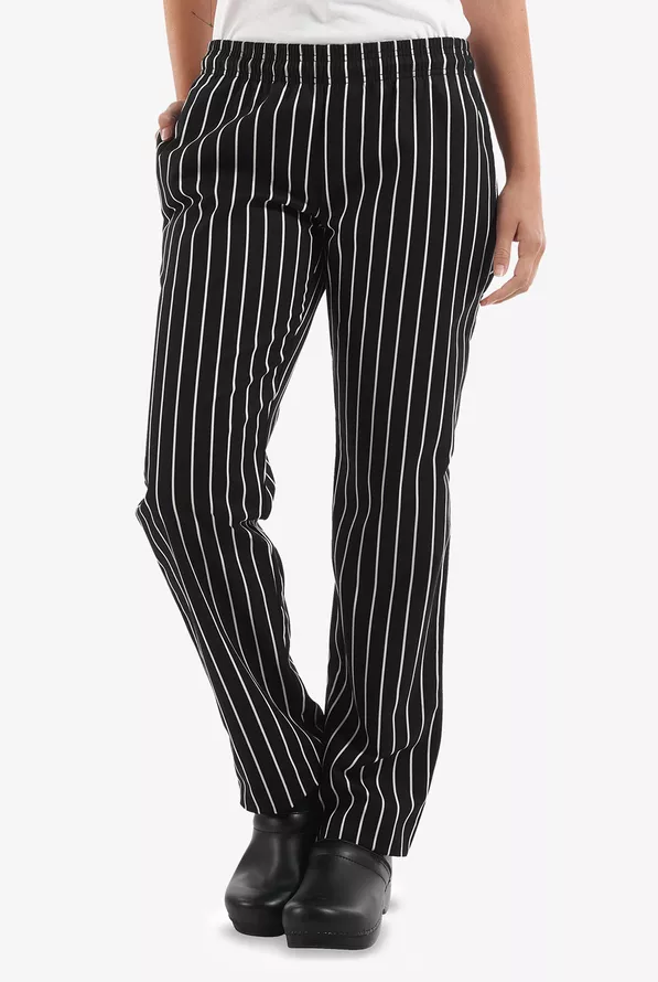 UA CHEF Chalk Stripe Black 4-Pocket Classic fit Pant,Print Chef Pants UA CHEF Chalk Stripe Black 4-Pocket Classic fit Pant,Print Chef Pants