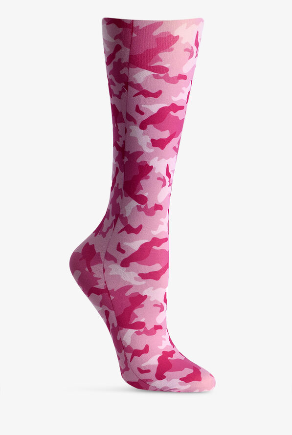 Cutieful Pink Camo Women's 10-18 mmHg Light Compression Socks - null - 1