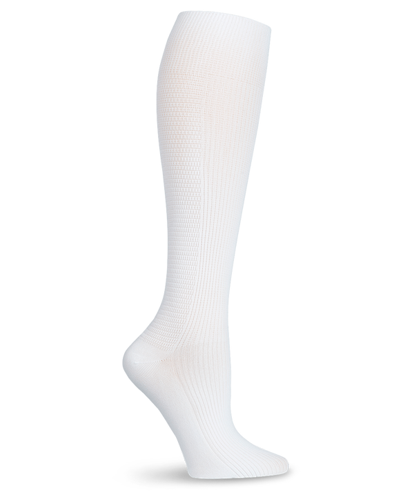 Cherokee Women's 8-12 mmHg Light Compression Socks - White - 1