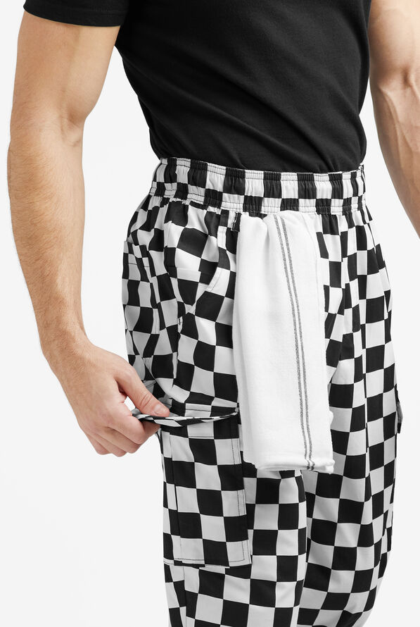 CHEF 360 Checkmate Men's 7-Pocket Utility STRETCH Chef Jogger - null - 2