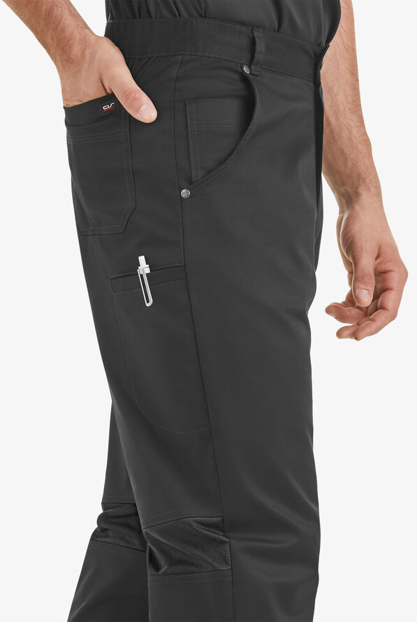 Pantalón de gastronomía CHEF 360 STRETCH con detalles de malla y 7 bolsillos para hombre - Black - 2