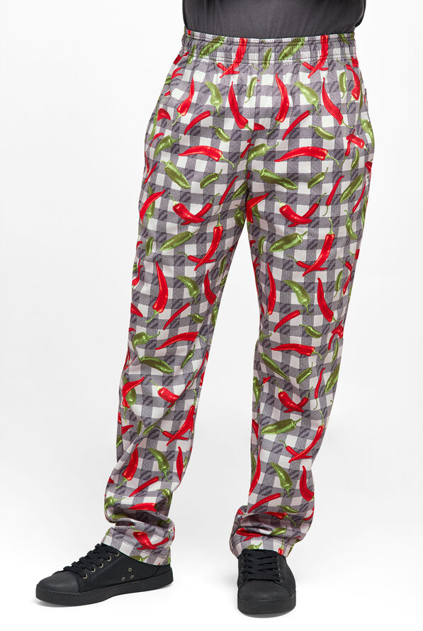 Pantalón estampado de chef UA CHEF™ Mixed Pepper de corte holgado con 4 bolsillos para hombre - null - 1