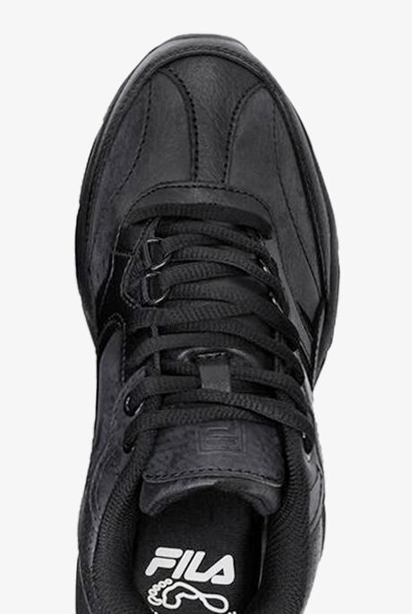 Slip Resistant Fila Black High Top Sneakers FILA Chastizer Slip