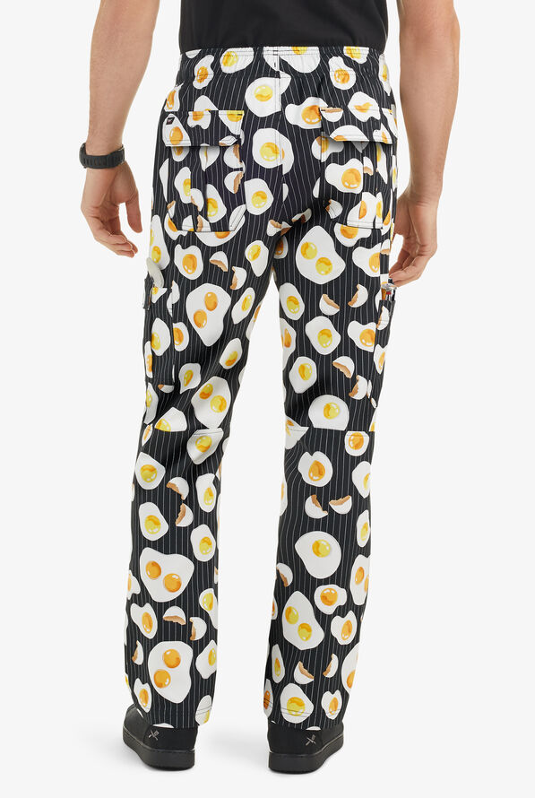 UA CHEF™ Eggspected Men's 7-Pocket Utility Printed Chef Pants - null - 3