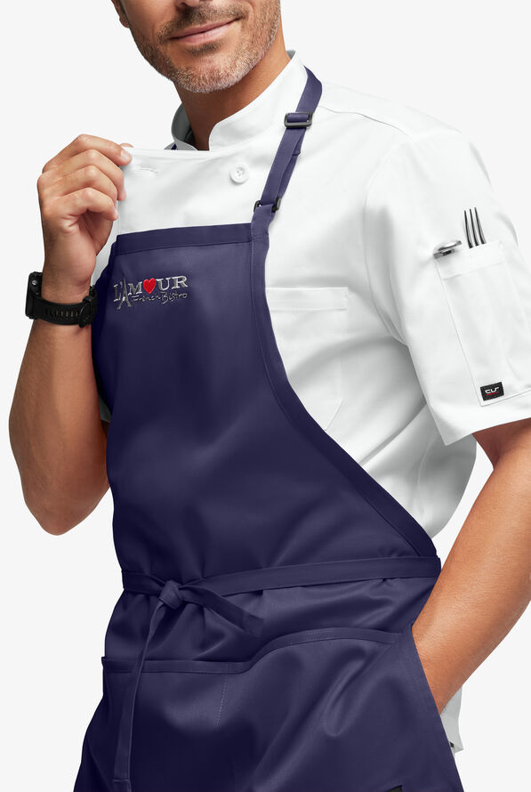 Chef Uniforms Unisex 3-Pocket Bib Chef Apron - Navy - 2