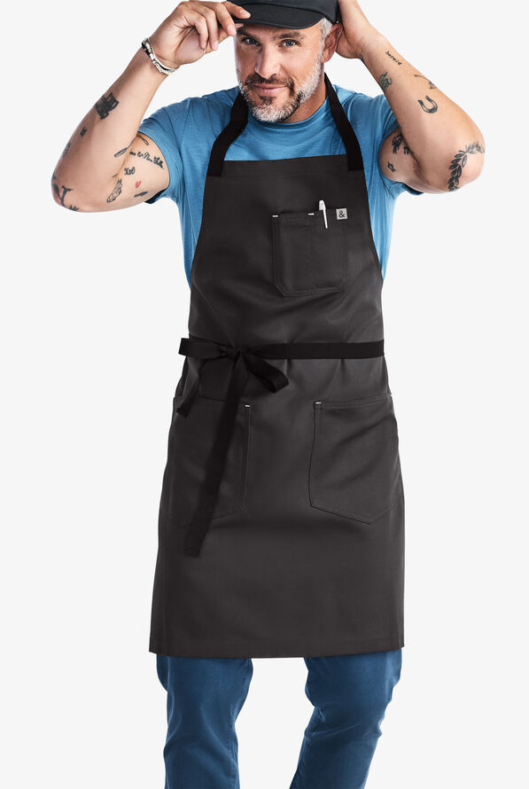Hedley and Bennett Essential Unisex Apron - CHAR GREY - 4