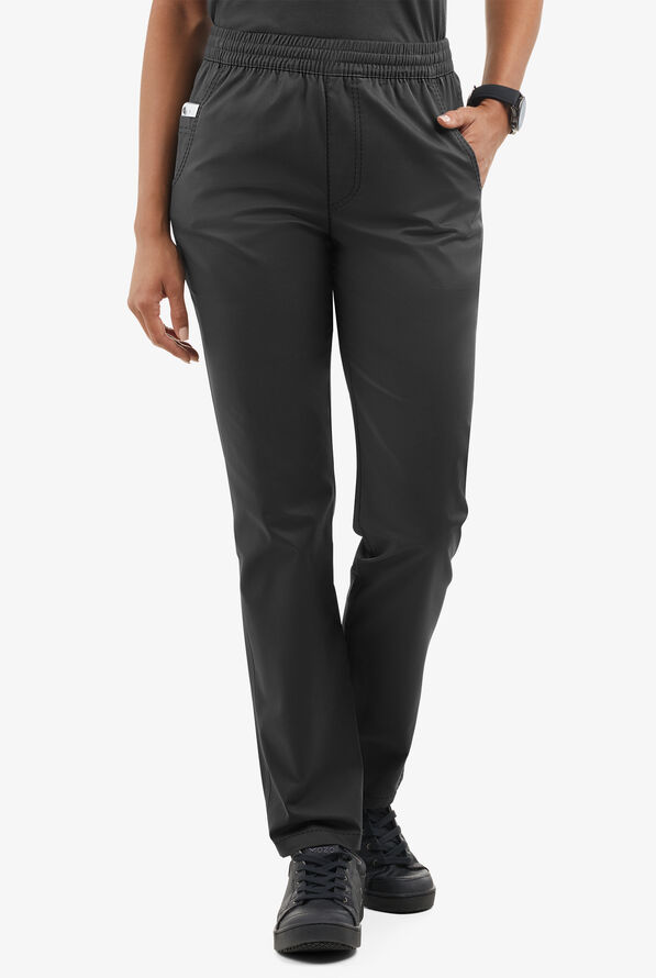 Pantalón entallado de gastronomía Industry Line Executive STRETCH con 5 bolsillos para mujer - Black - 1