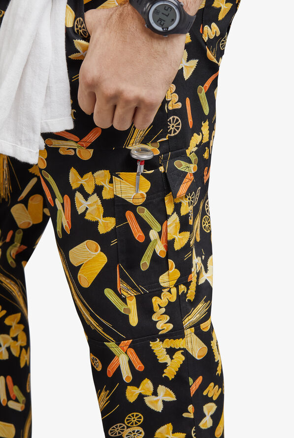 UA CHEF&trade; Pasta Al Dente Men's 7-Pocket Utility Printed Chef Pants - null - 4