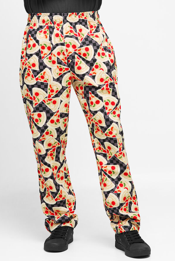 Pantalón estampado de chef UA CHEF™ Pizza Party de corte holgado con 4 bolsillos para hombre - null - 1