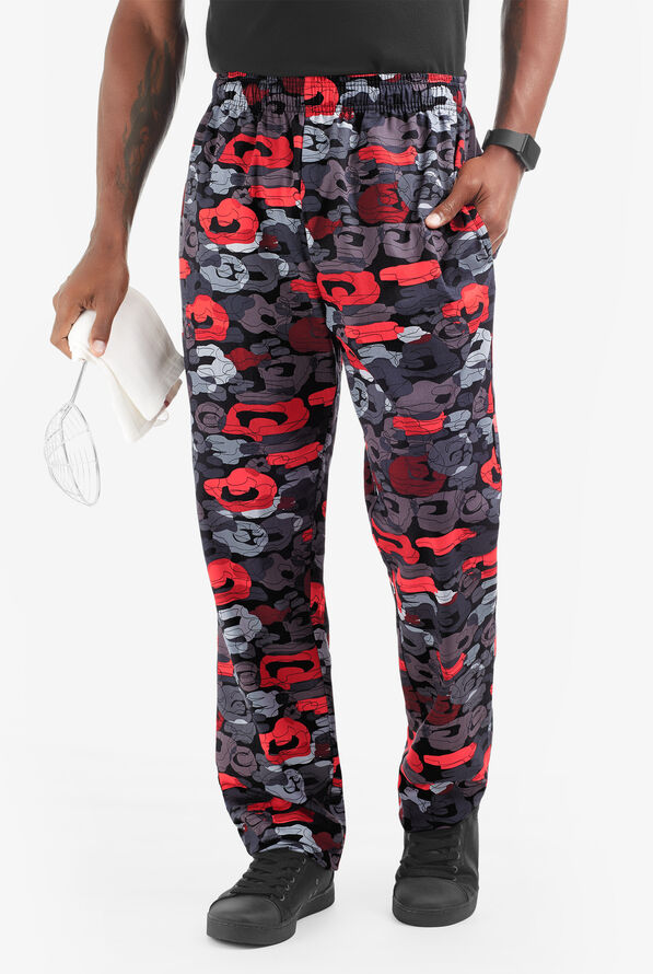 UA CHEF™ Urban Camo Men's 4-Pocket Relaxed fit Printed Chef Pants - null - 1
