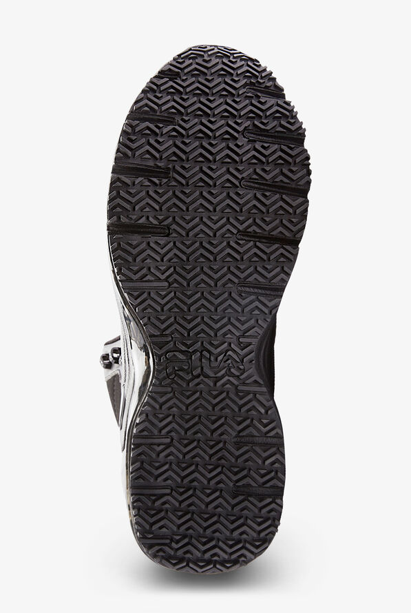 FILA Breach Men's High-Top Lace Up Chef Shoes - Black - 4