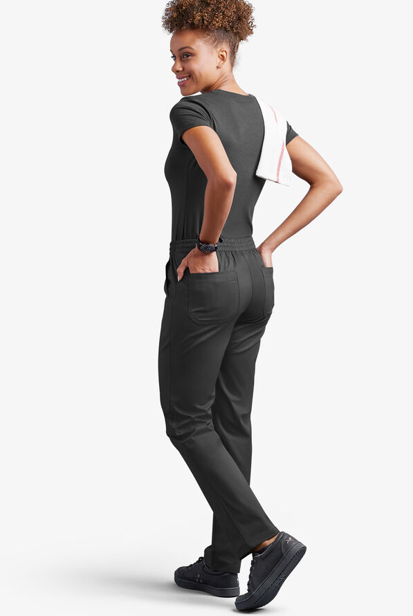 Pantalón entallado de gastronomía Industry Line Executive STRETCH con 5 bolsillos para mujer - Black - 2
