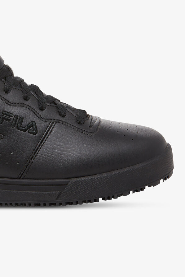 FILA Men's Vulc 13 Black High Top Athletic Lace Up Shoes - null - 4