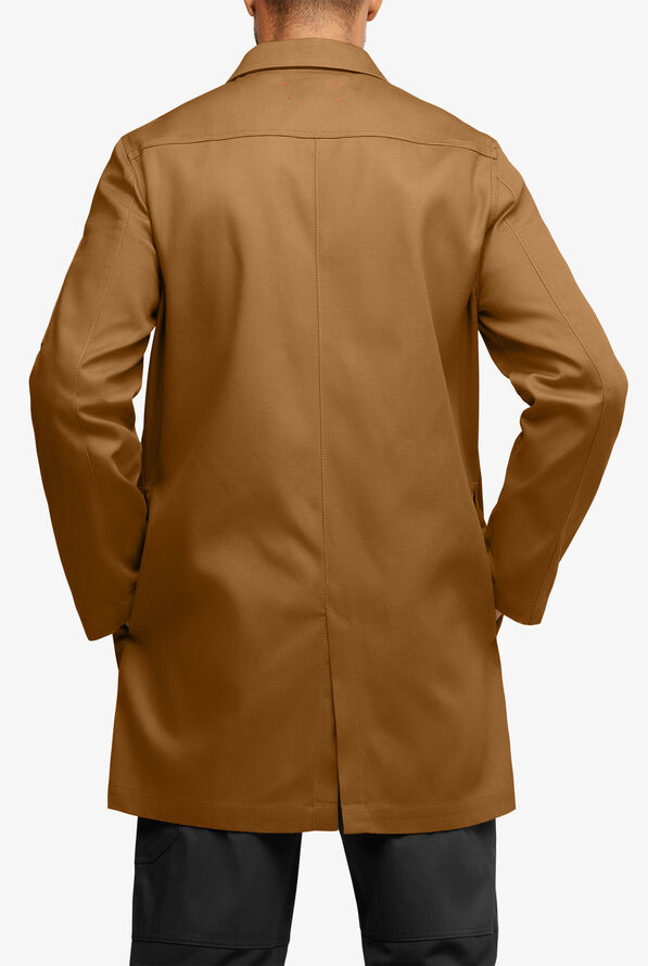 Industry Line Workwear Men's 8-Pocket 3/4-Length Long Sleeve Chef Coat - Rust - 4
