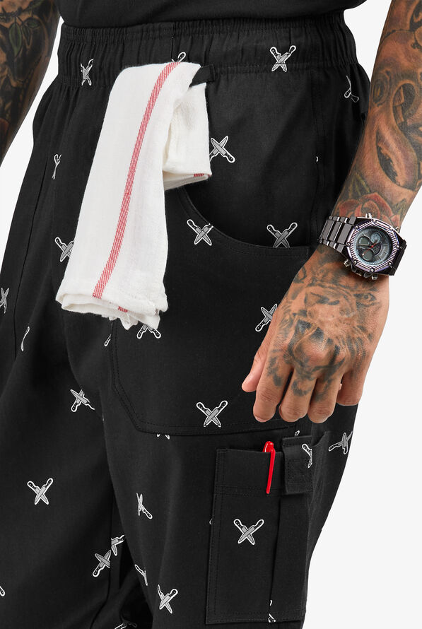 Pantalón estampado de chef UA CHEF Knives para hombre - null - 2