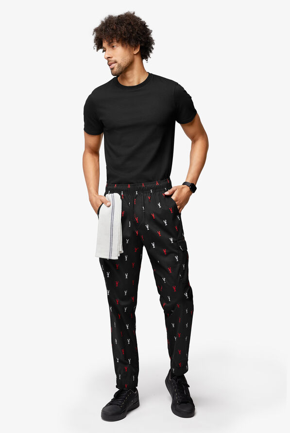CHEF 360 Lobster Catch Men's 7-Pocket Utility STRETCH Chef Jogger - null - 4