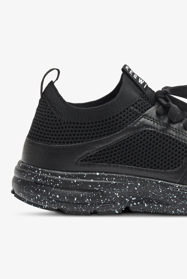 KESWI Women’s Black/Black Speckled Athletic Lace Up Shoes - null - 4
