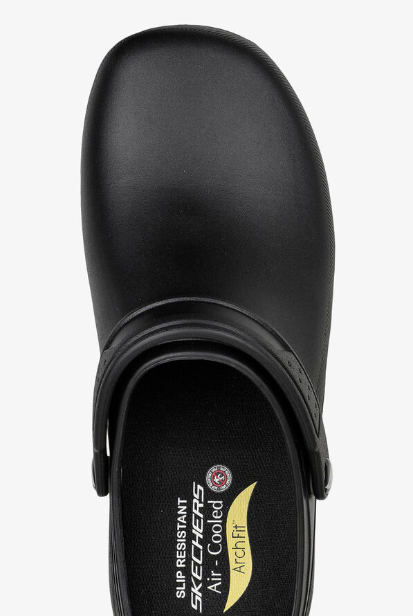 Zuecos antideslizantes Skechers Work Riverbound Arch Fit para hombre - Black - 2
