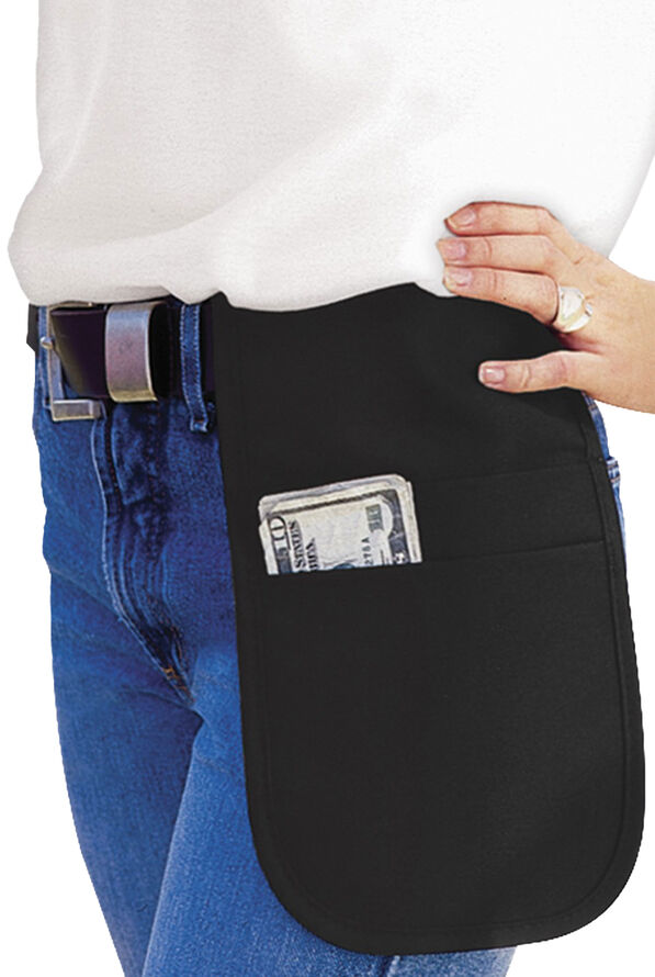 Riñonera unisex de restaurante para billetes con 2 bolsillos - Black - 1