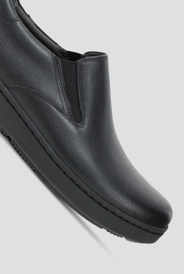 Dansko Mens Thomas Waterproof Slip Resistant Slip-on Shoe - Black - 3