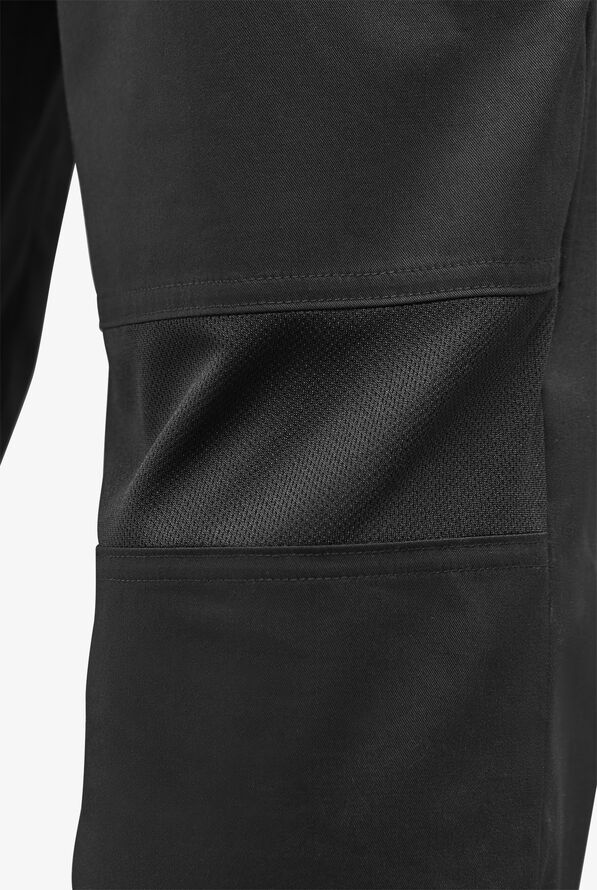 CHEF 360 Men's 7-Pocket w/ MESH Detail STRETCH Chef Pants - Black - 5