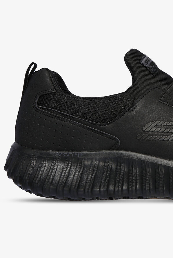 Skechers Work Men's Cicades Arch Fit SR Athletic Slip On Shoes - Black - 5