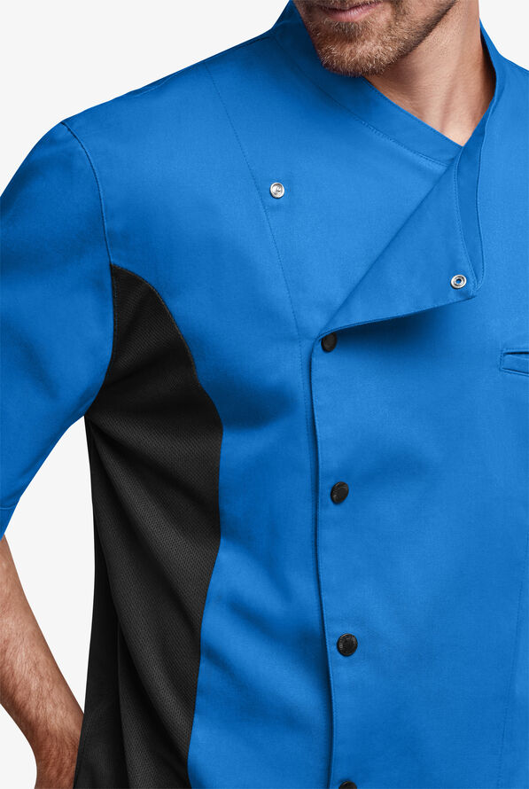 Men's Short Sleeve Snap Front Closure Chef Coat ChefUniforms