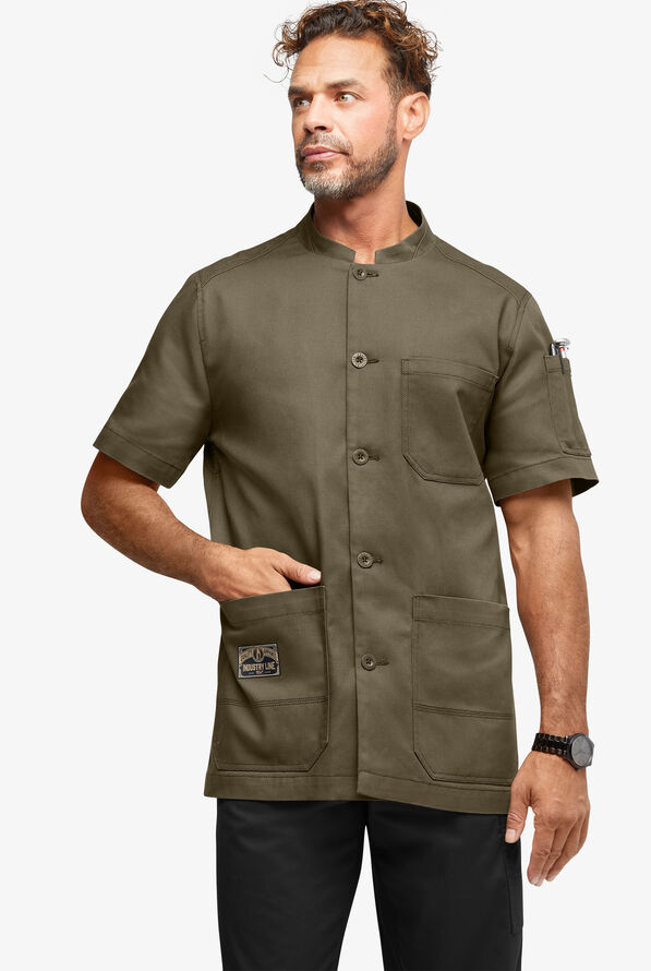 Chaqueta de chef manga corta Industry Line para hombre - Olive - 1