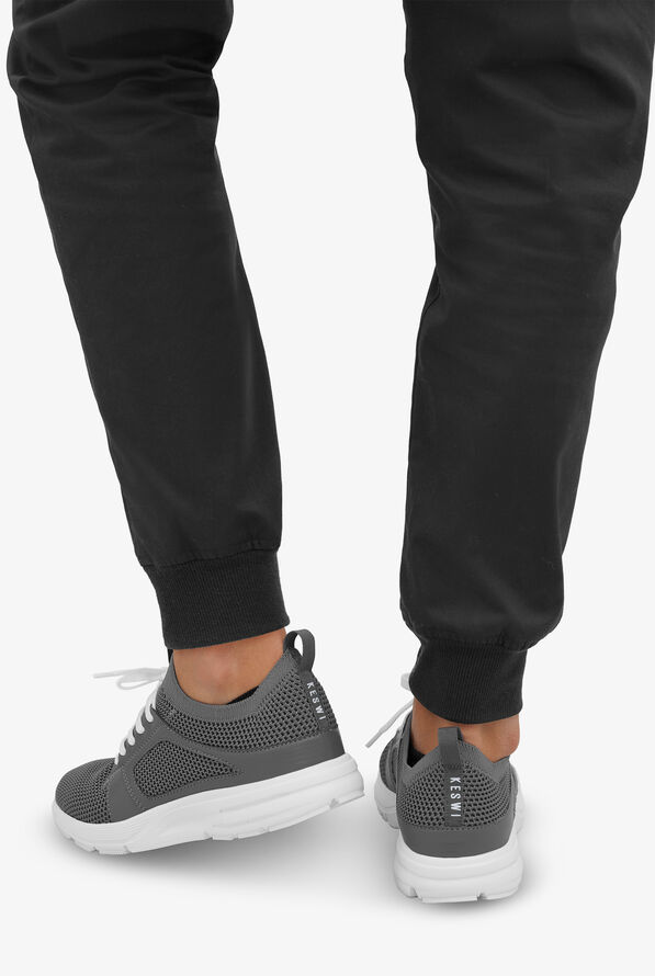 KESWI Women’s Gray/White Athletic Lace Up Shoes - null - 6