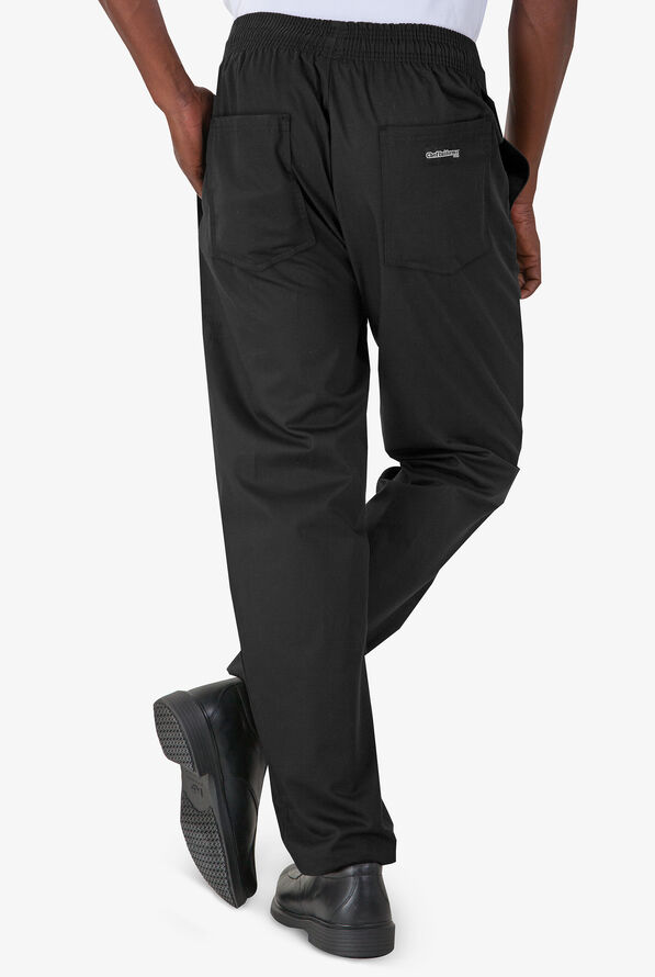 Pantalón de gastronomía UA CHEF™ de corte holgado con 4 bolsillos para hombre - Black - 2