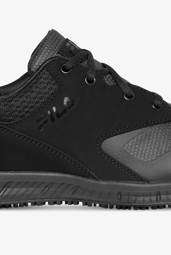 FILA Men's Memory Layers Black/Black Athletic Lace Up Shoes - null - 4