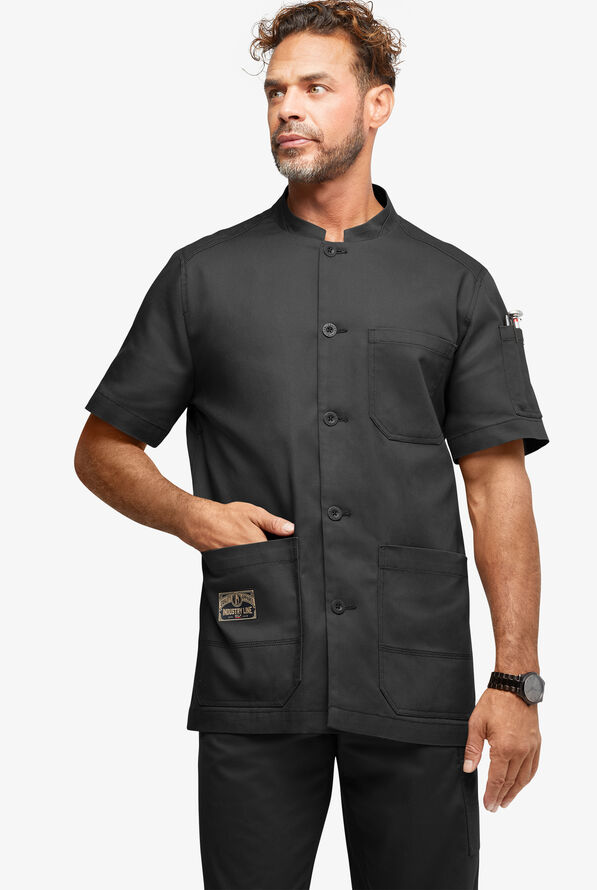 Chaqueta de chef manga corta Industry Line para hombre - Black - 1
