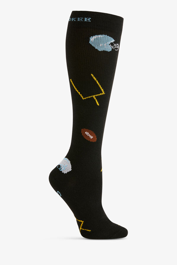 Cherokee Football Fun Men's 10-15 mmHg Light Compression Socks - null - 1