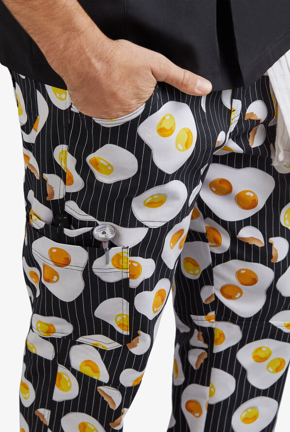 UA CHEF™ Eggspected Men's 7-Pocket Utility Printed Chef Pants - null - 4