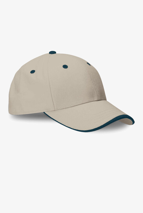 Structured 6-Panel Unisex Adjustable Chef Baseball Cap - Khaki - 1