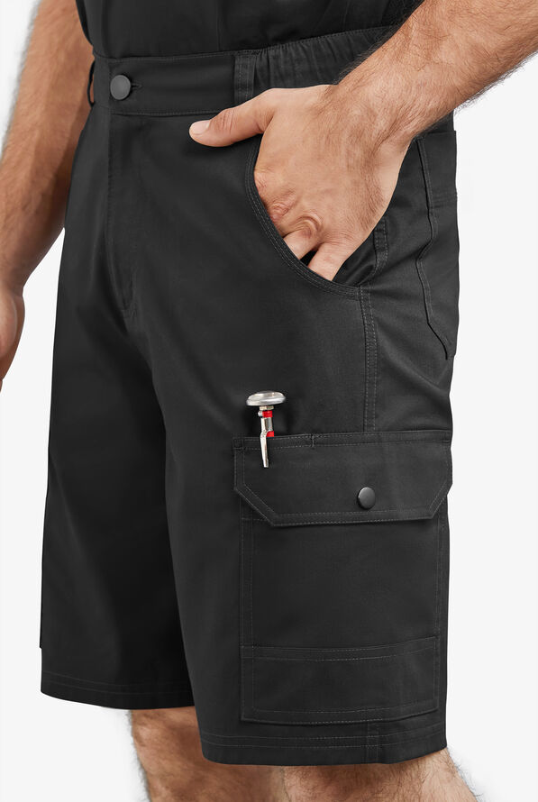Chef 360 Men's Cargo Pocket Utility Chef Shorts, Men's Chef Shorts